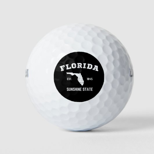 Florida Est 1845 Sunshine State Golfballen (Voorkant)