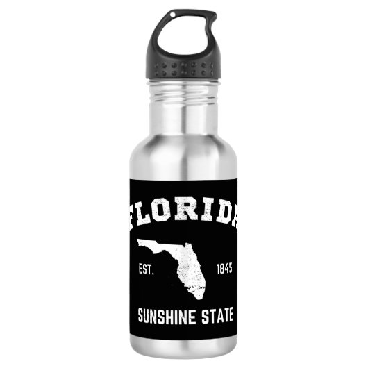 Florida Est 1845 Zonneschijn Staat Waterfles (Voorkant)