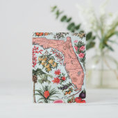  Florida Everglade State Fruit and Flowers Briefkaart (Staand voorkant)