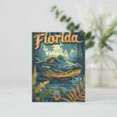 Florida Everglades Alligator Briefkaart (Staand voorkant)