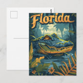 Florida Everglades Alligator Briefkaart (Voorkant / Achterkant)