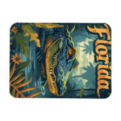 Florida Everglades Alligator Magneet (Horizontaal)