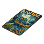 Florida Everglades Alligator Magneet (Linkerzijde)