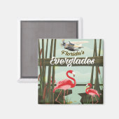 Florida Everglades cartoon reisposter Magneet (Voorkant / Achterkant)