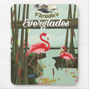 Florida Everglades cartoon reisposter Muismat