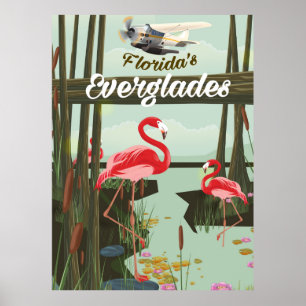 Florida Everglades cartoon reisposter Poster