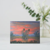 Florida Everglades Fire Sky Briefkaart (Staand voorkant)