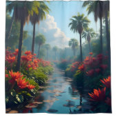 Florida Everglades nat en mooi Douchegordijn (Voorkant)