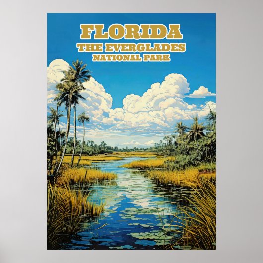 Florida Everglades National Park V02 Poster (Voorkant)