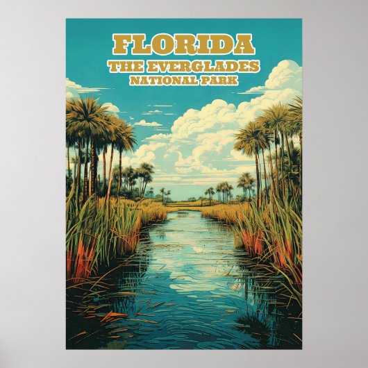 Florida Everglades National Park V03 Poster (Voorkant)