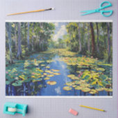 Florida Everglades River Bomen Schilderen Decoupag Tissuepapier (Craft)