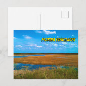 Florida Everglades Sawgrass, Sky & Reflections Briefkaart (Voorkant / Achterkant)
