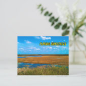 Florida Everglades Sawgrass, Sky & Reflections Briefkaart (Staand voorkant)