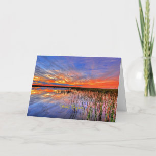 Florida Everglades, schilderachtig panorama, Kaart