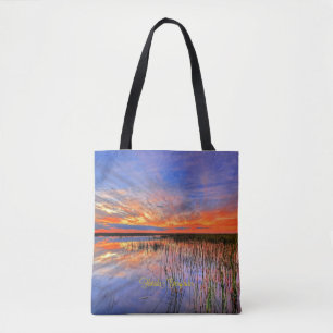 Florida Everglades, schilderachtig panorama, Tote Bag