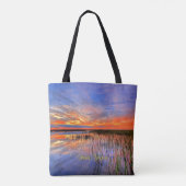 Florida Everglades, schilderachtig panorama, Tote Bag (Achterkant)