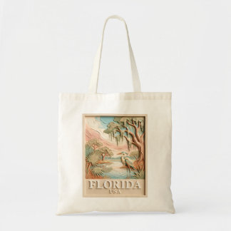 Florida Everglades Wilde Dieren Vogel Textuur Land Tote Bag
