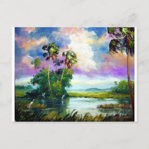 Florida Everglades Wind Briefkaart