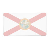 Florida Faint Flag Verzendlabel (Voorkant)
