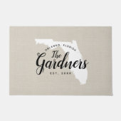 Florida Family Monogram State Doormat Deurmat (Voorkant)