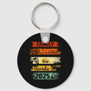 Florida Family Trip Overeenkomend Familie Vakantie Sleutelhanger