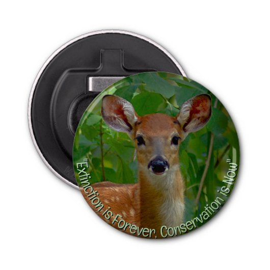 "Florida Fawn" knop flesopener Button Flesopener (Voorkant)