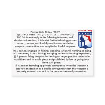 Florida Firearms Open Carry Laws Visitekaartjes...