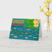 Florida Fish Kaart (Gele Bloem)