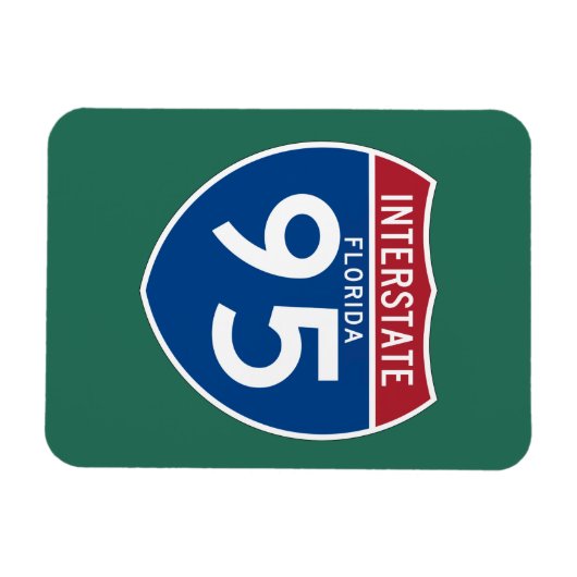 Florida FL I-95 Interstate Highway Shield - Magneet (Horizontaal)