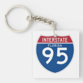 Florida FL I-95 Interstate Highway Shield - Sleutelhanger (Voorkant)