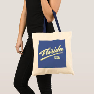 Florida FL State Sunshine Canvas tas