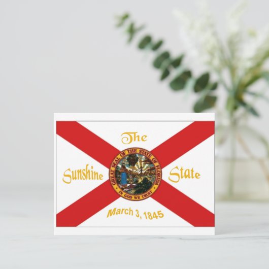 Florida Flag Briefkaart (Staand voorkant)