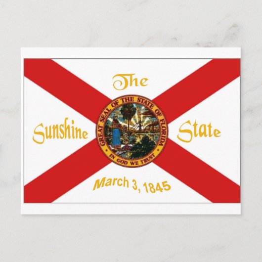 Florida Flag Briefkaart (Voorkant)