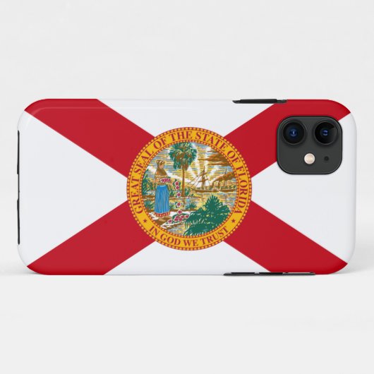 Florida Flag Case-Mate iPhone Case (Achterkant (horizontaal))