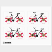 Florida Flag Cycling Rechthoekige Sticker (Vel)