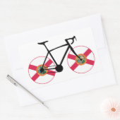 Florida Flag Cycling Rechthoekige Sticker (Envelop)