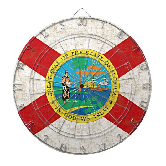 FLORIDA FLAG Dart Board Dartbord (Voorkant)