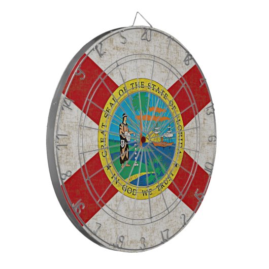 FLORIDA FLAG Dart Board Dartbord (Voorkant Links)