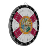 Florida Flag Dartboard & Florida-/USA-spelraad Dartbord (Voorkant Links)