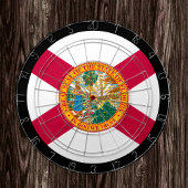 Florida Flag Dartboard & Florida-/USA-spelraad Dartbord
