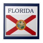 Florida Flag Design Tegel Tegeltje (Voorkant)