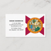 Florida Flag Elegant Visitekaartjes / Verenigde St (Achterkant)