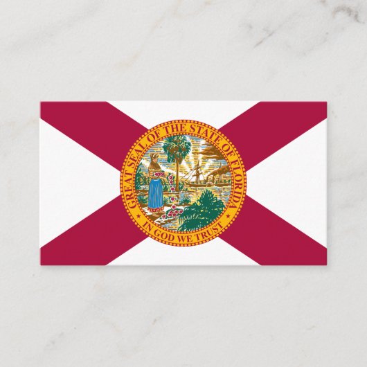 Florida Flag Elegant Visitekaartjes / Verenigde St (Voorkant)