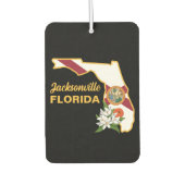 Florida Flag en Flower Sinaasappel Blossom Luchtverfrisser (Voorkant)