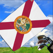 Florida Flag & Florida State USA golf- en sportfan Golfhanddoek