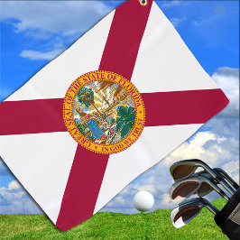 Florida Flag & Florida State USA golf- en sportfan Golfhanddoek