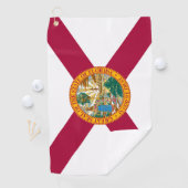 Florida Flag & Florida State USA golf- en sportfan Golfhanddoek (Insitu)