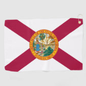 Florida Flag & Florida State USA golf- en sportfan Golfhanddoek (Horizontaal)
