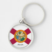 Florida Flag & Florida State USA/sport Sleutelhanger (Voorkant)