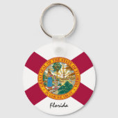 Florida Flag & Florida State USA/sport Sleutelhanger (Achterkant)
